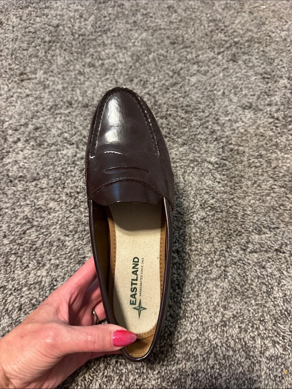 Eastland Women’s Burgundy Leather Penny Loafers